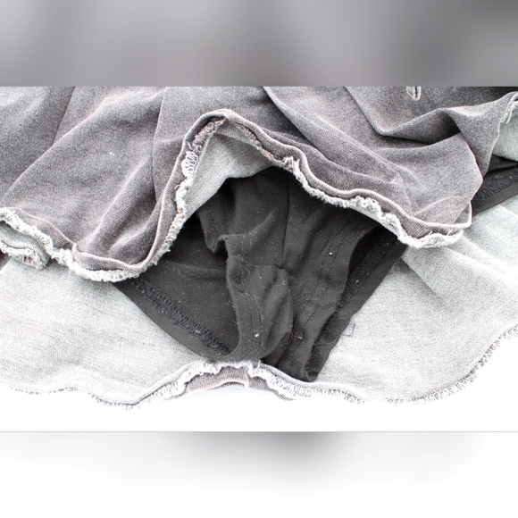 Black/Brown Hue Mini Denim Skirt – Size M/L - Picture 3 of 4